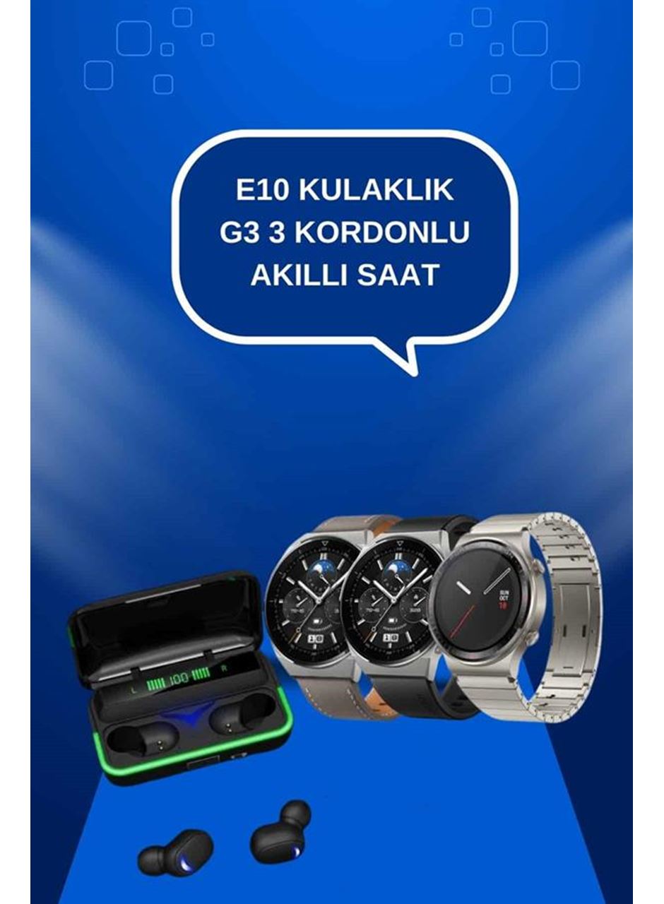 Yeni Nesil Akıllı Saat Ve Bluetooth Kulaklık Titreşim Bildirimleri Uyku Takibi
