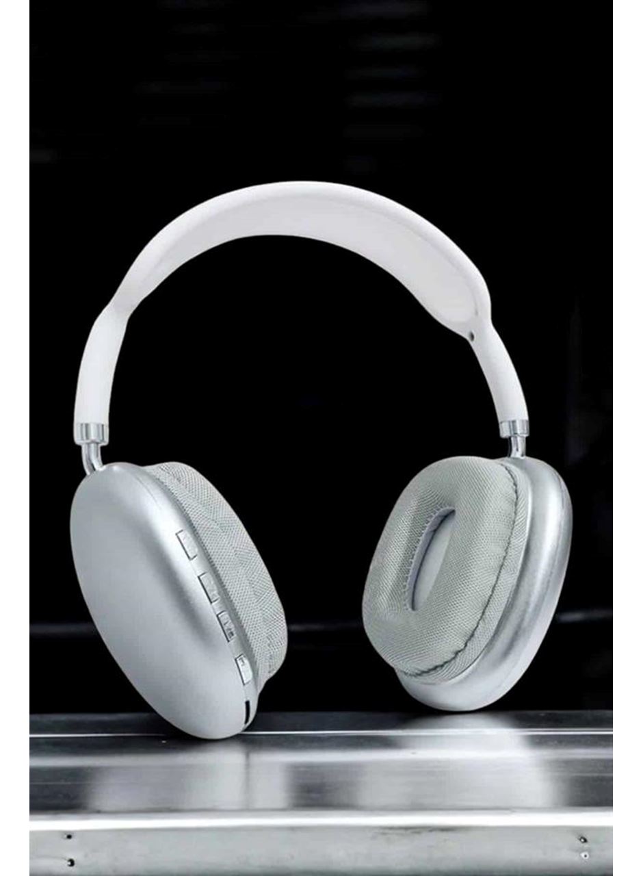 P9 Plus Kablosuz Kulak Üstü Bluetooth Kulaklık Beyaz Mikrofonlu Kulaküstü Kablosuz Kulaklık