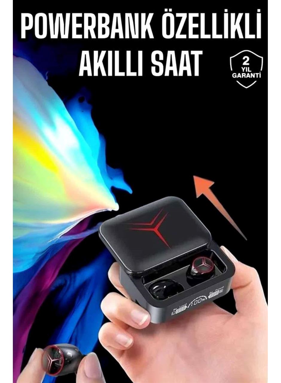 Powerbankli Kulaklık Bluetooth Bağlantılı Çoklu Bağlantı