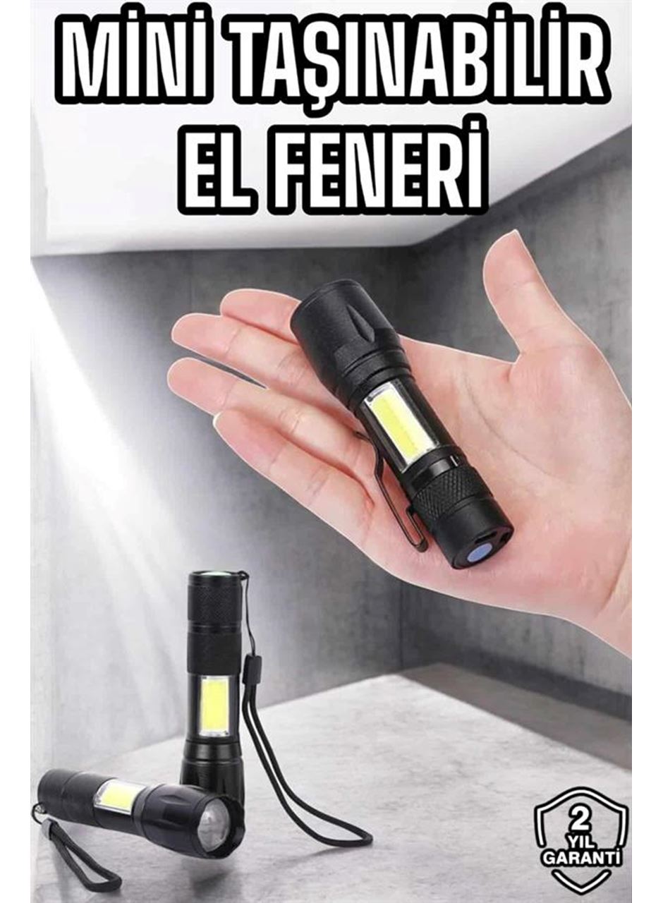 Işıldak El Feneri Kamp Lambası Mini Taşınabilir Acil Durum Lambası Fener Led Işık