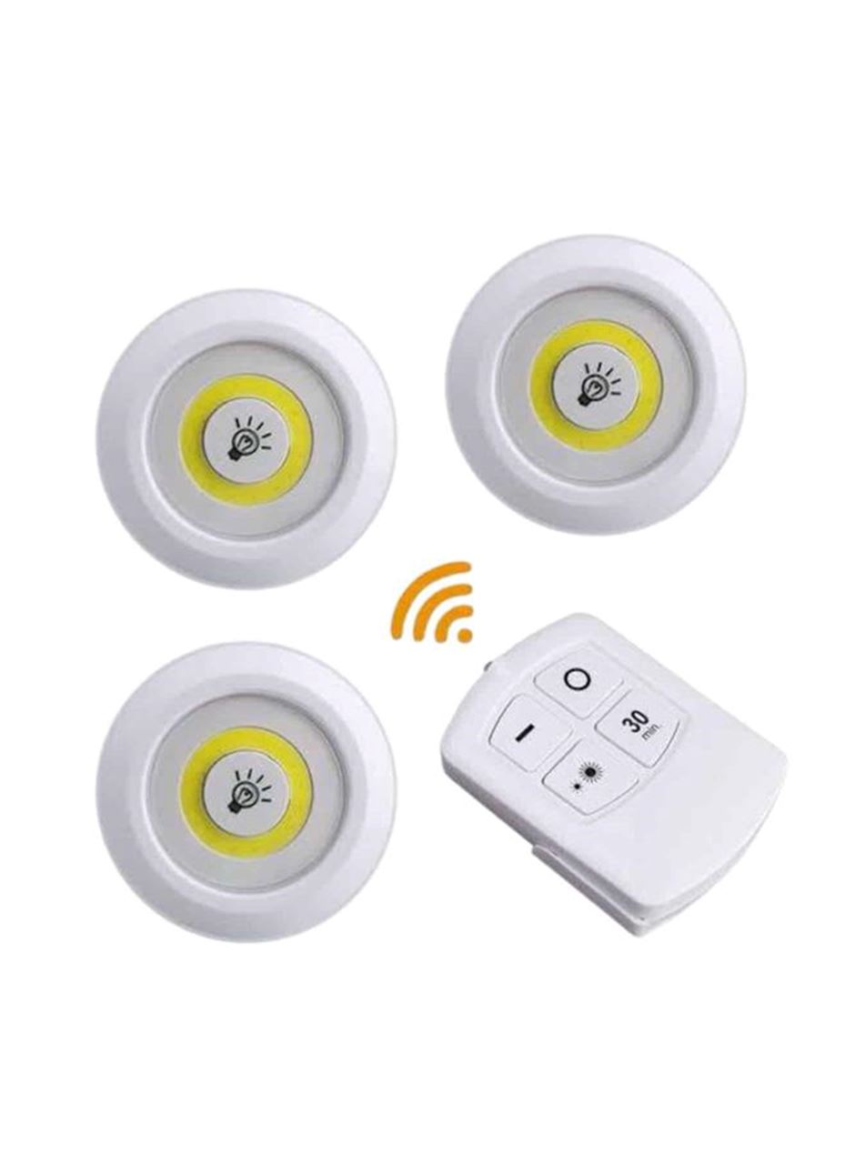 Led Lamba 3'lü Uzaktan Kumandalı Yapışkanlı