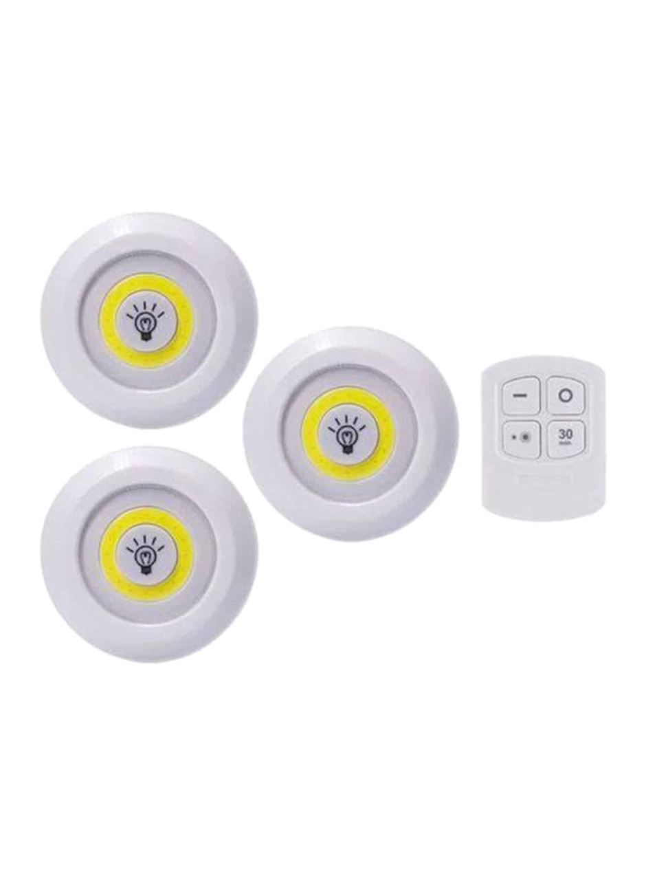 Led Lamba 3'lü Uzaktan Kumandalı Yapışkanlı
