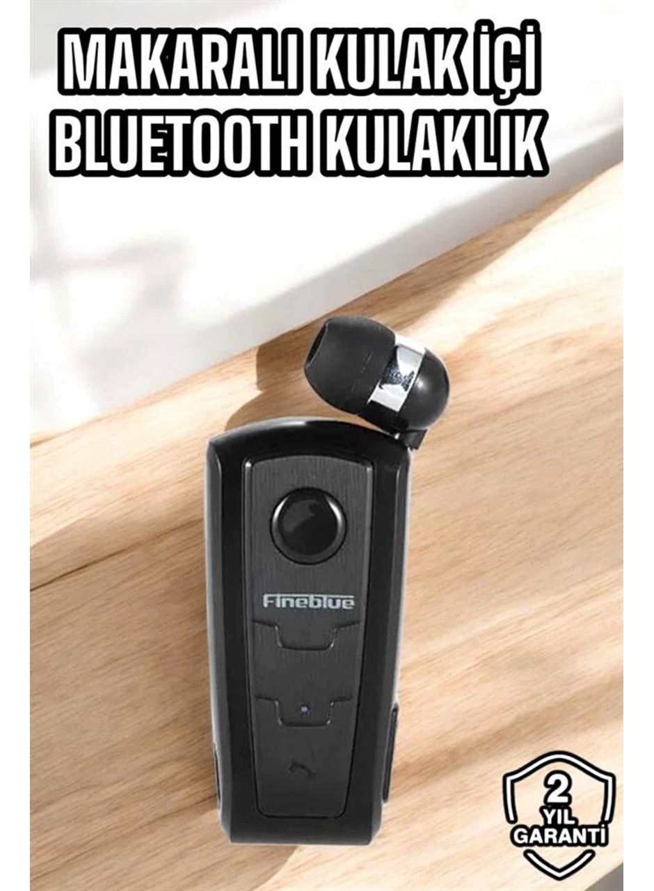 Tüm Telefonlara Uyumlu Mikrofonlu Titreşimli Makaralı Bluetooth Kulakiçi Kulaklık