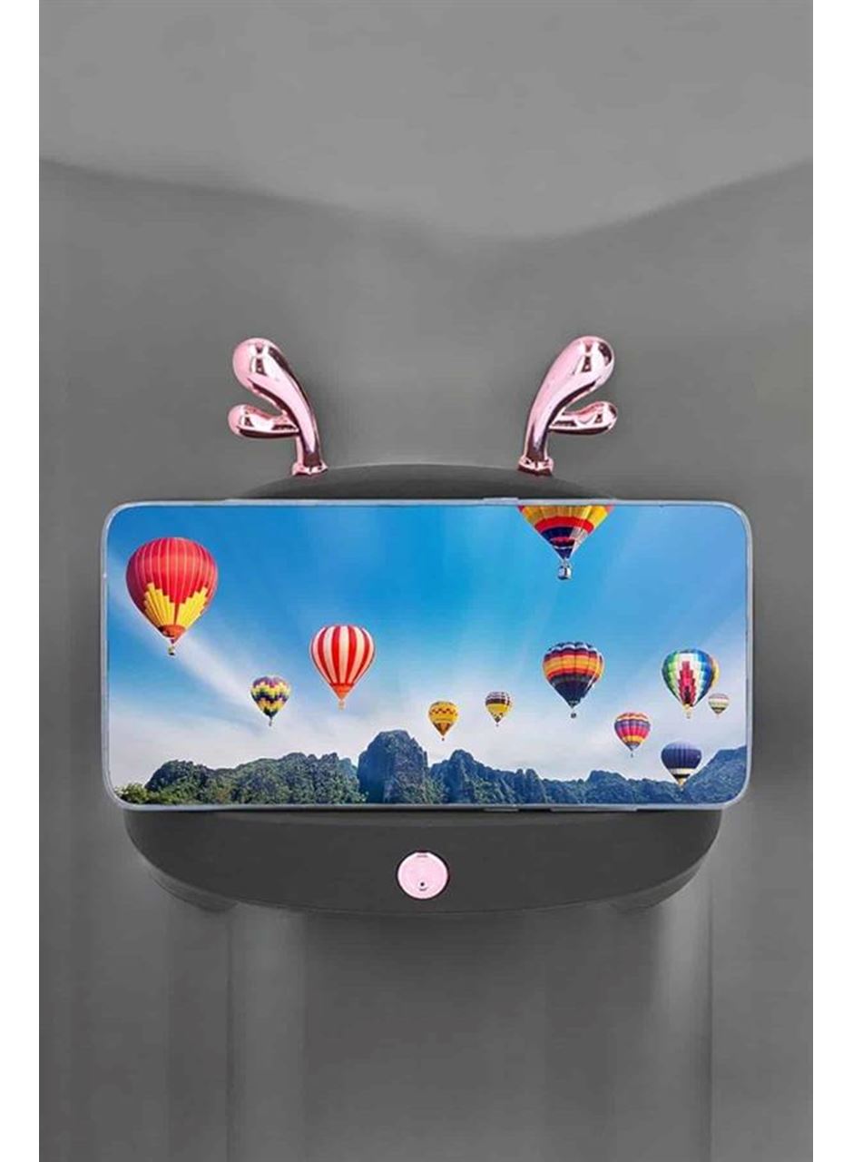 Bluetooth Hoparlör Telefon Tutuculu Akıllı Hoparlör Uzun Pil Ömrü