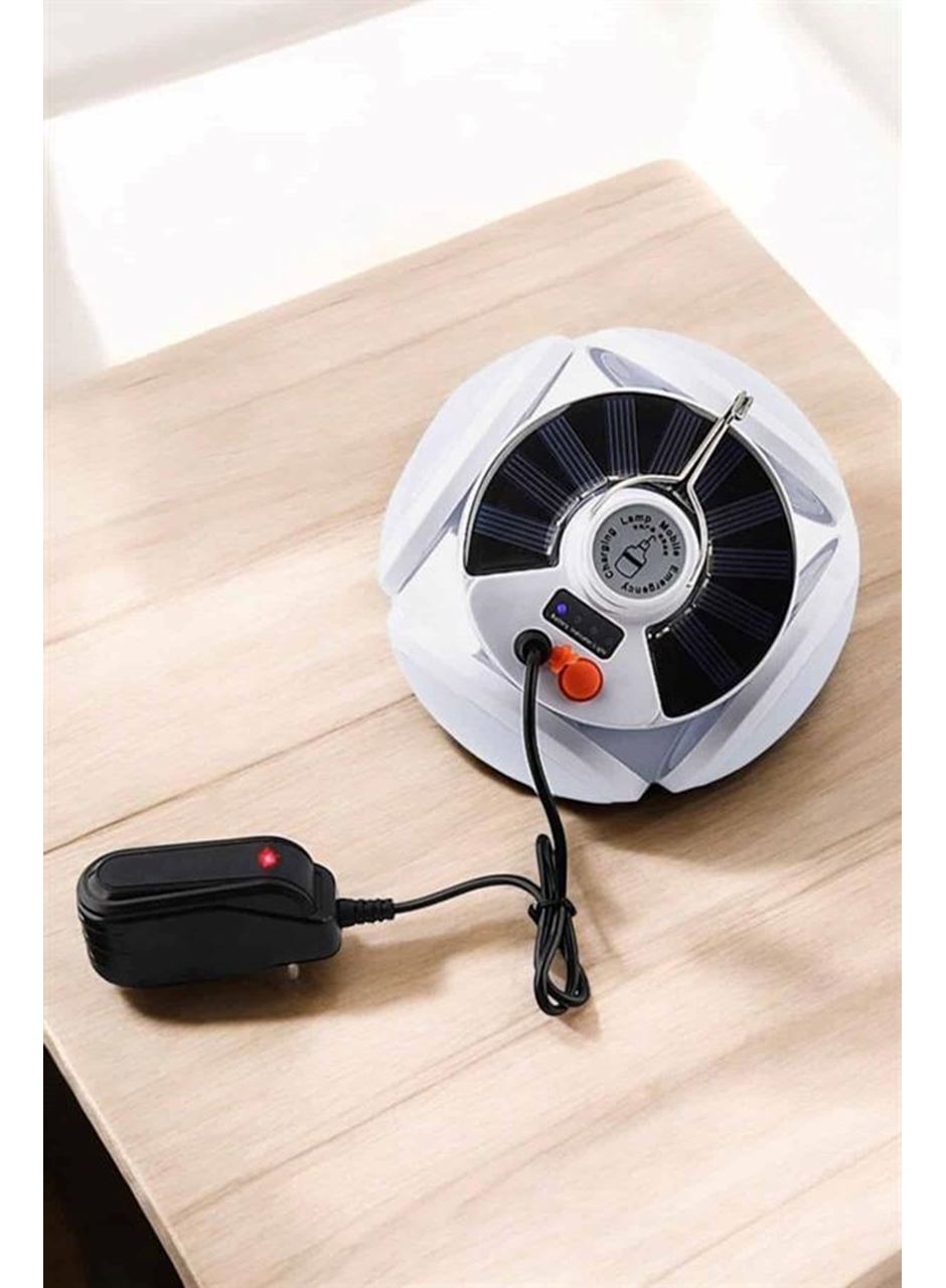 Katlanabilir Taşınabilir Kamp Lambası Işıldak Beyaz Işık Güneş Enerjili Solar Aydınlatma