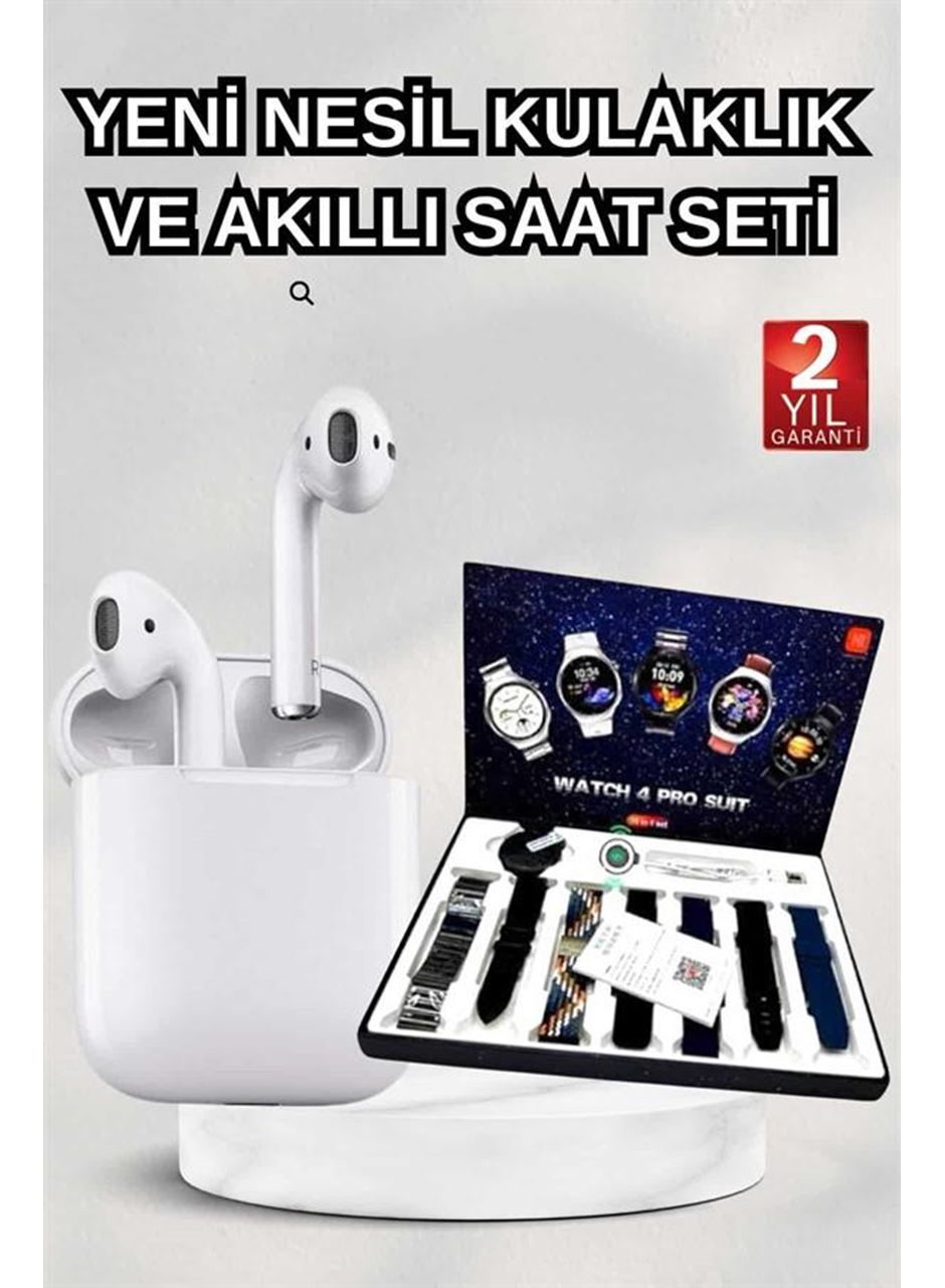 2025 Model Akıllı Saat ve 2.Nesil TWS Bluetooth Kulaklık Yüksek Ses Kaliteli