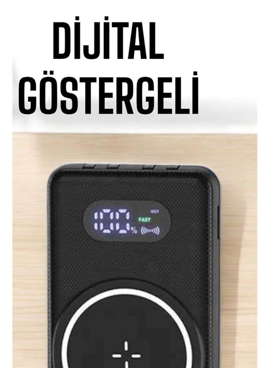 Hızlı Şarj Dijital Göstergeli Powerbankli Çoklu Şarj Özelliği