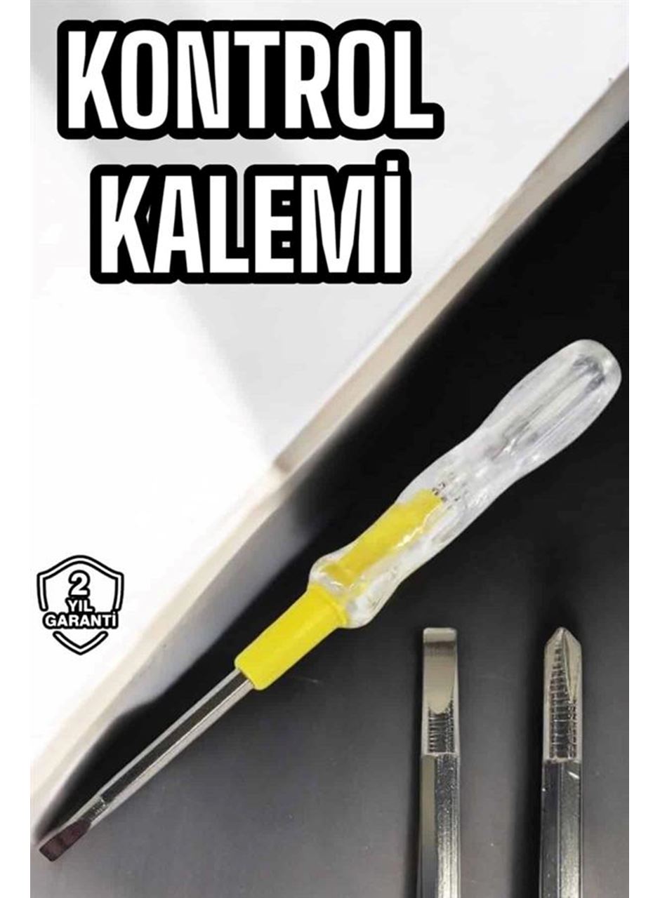 Test Cihazı Kontrol Kalemi Çift Başlıklı Şeffaf Elektrik Testi