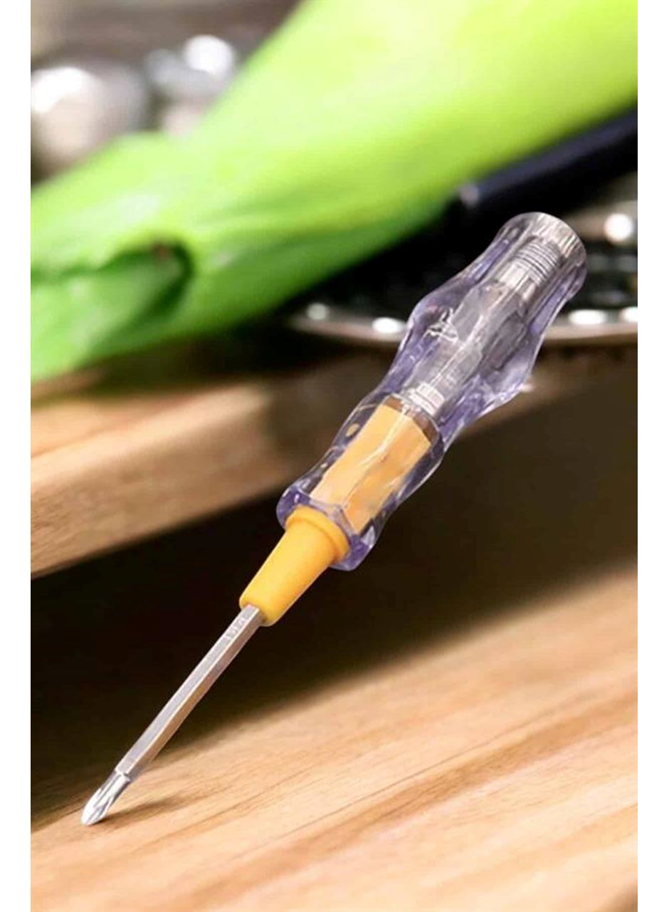 Test Cihazı Kontrol Kalemi Çift Başlıklı Şeffaf Elektrik Testi