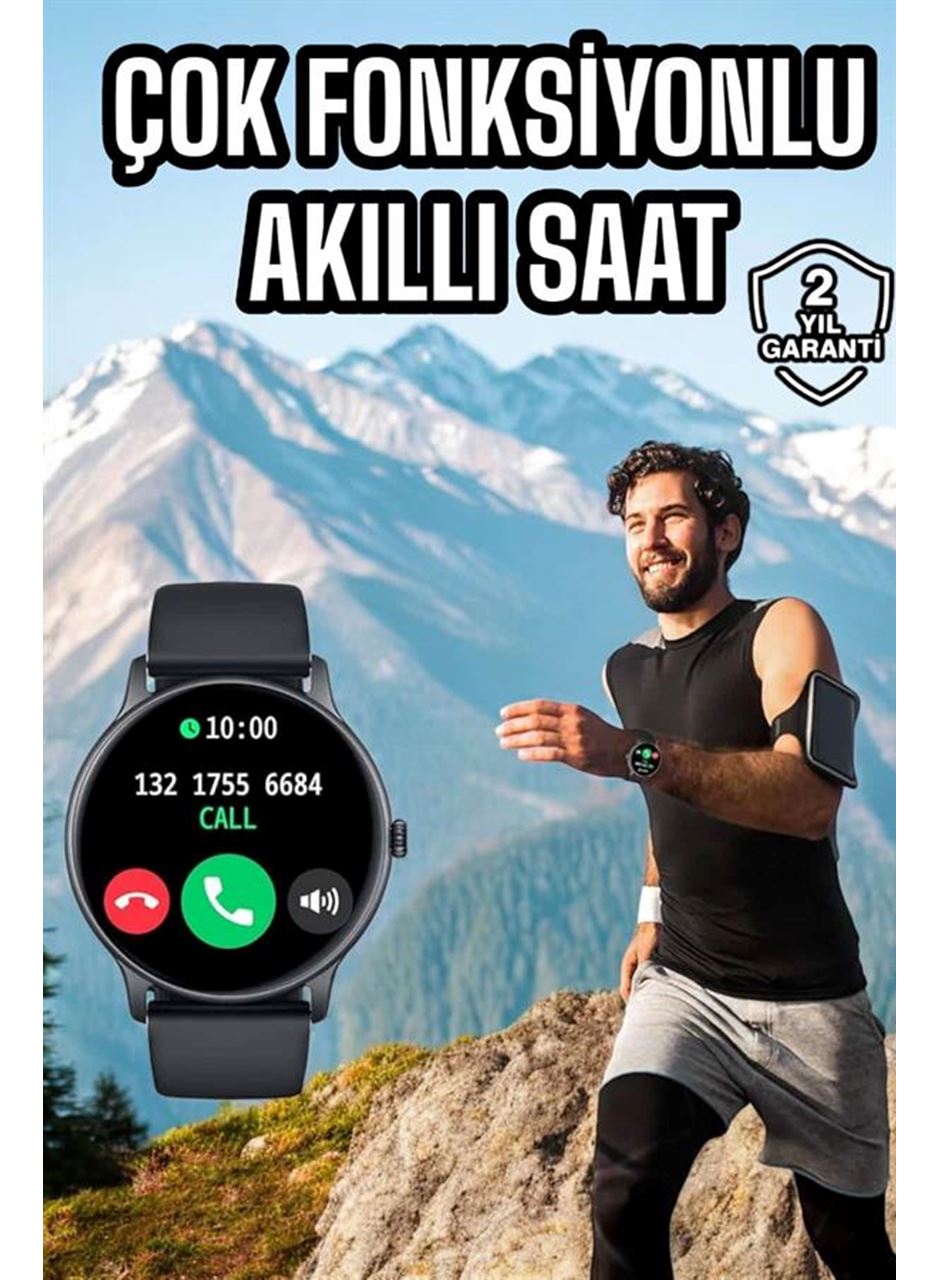 Akıllı Saat Çok Fonksiyonlu Sesli Görüşme NFC Uyumlu Amoled Ekran