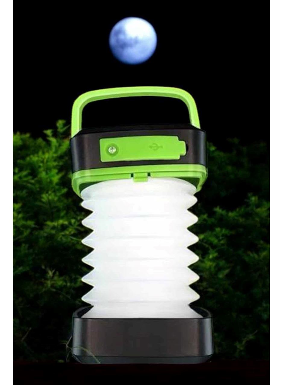 Led Lamba Kamp Lambası Hafif Taşınabilir Şarj Süreli Akordeon El Fenerli