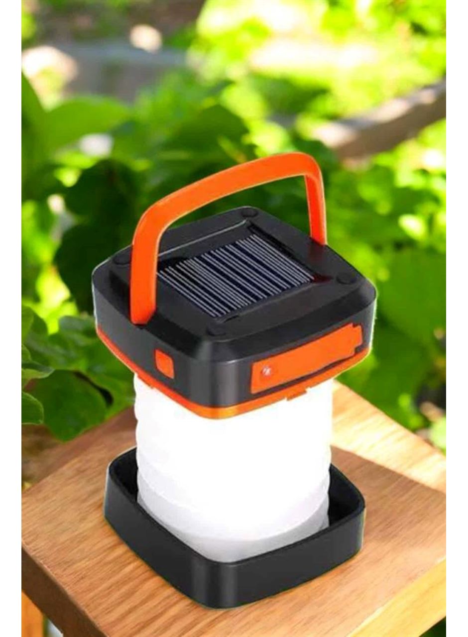 Led Lamba Kamp Lambası Hafif Taşınabilir Şarj Süreli Akordeon El Fenerli