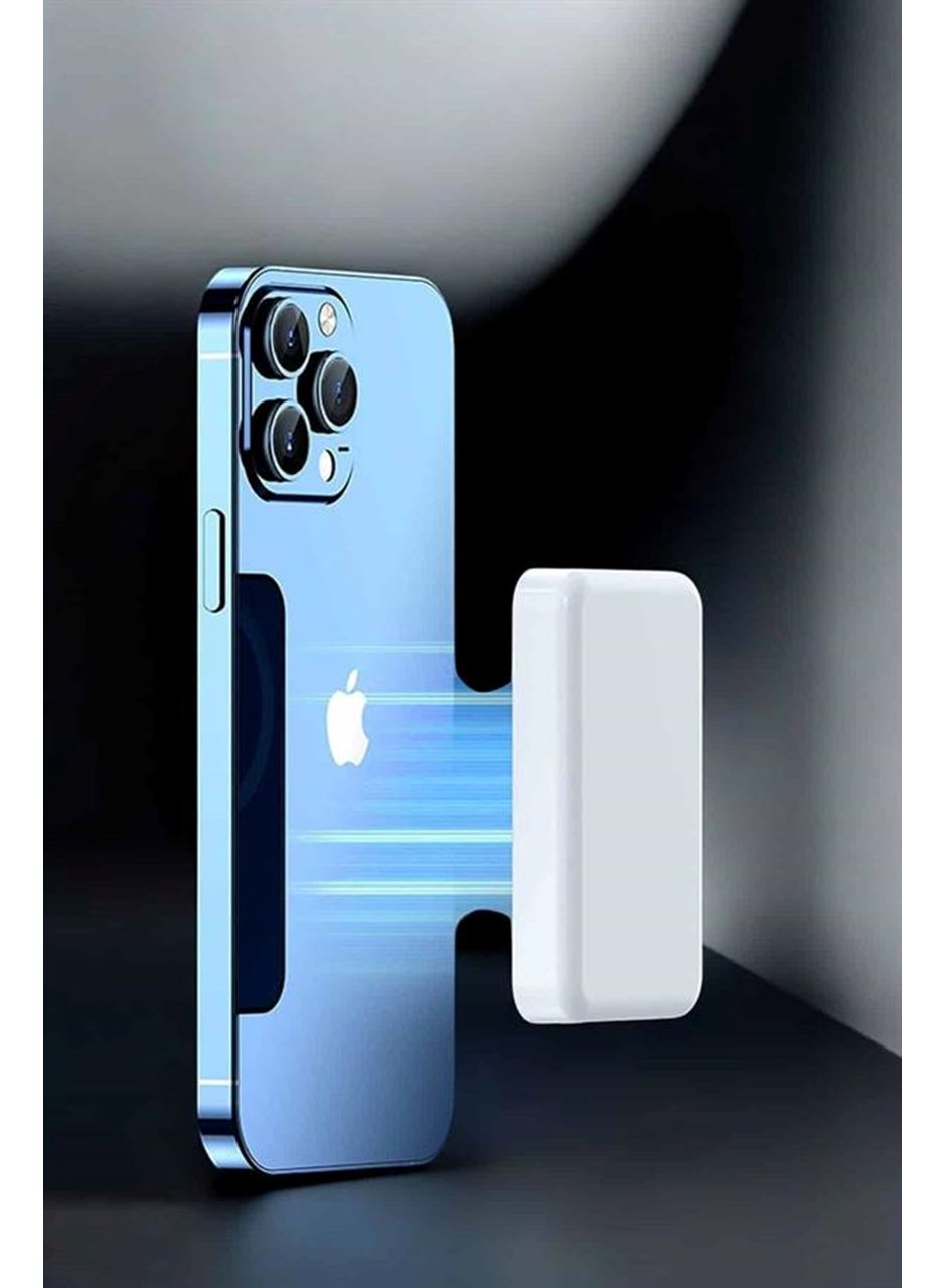 5000 Mah İOS Uyumlu Magsafe Kablosuz Şarj Hızlı Şarj Desteği