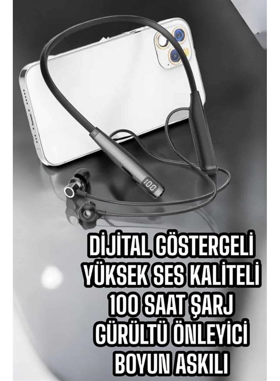 Boyun Bantlı Bluetooth Kulaklık Yüksek Ses Kaliteli 100 Saat Kulaklık