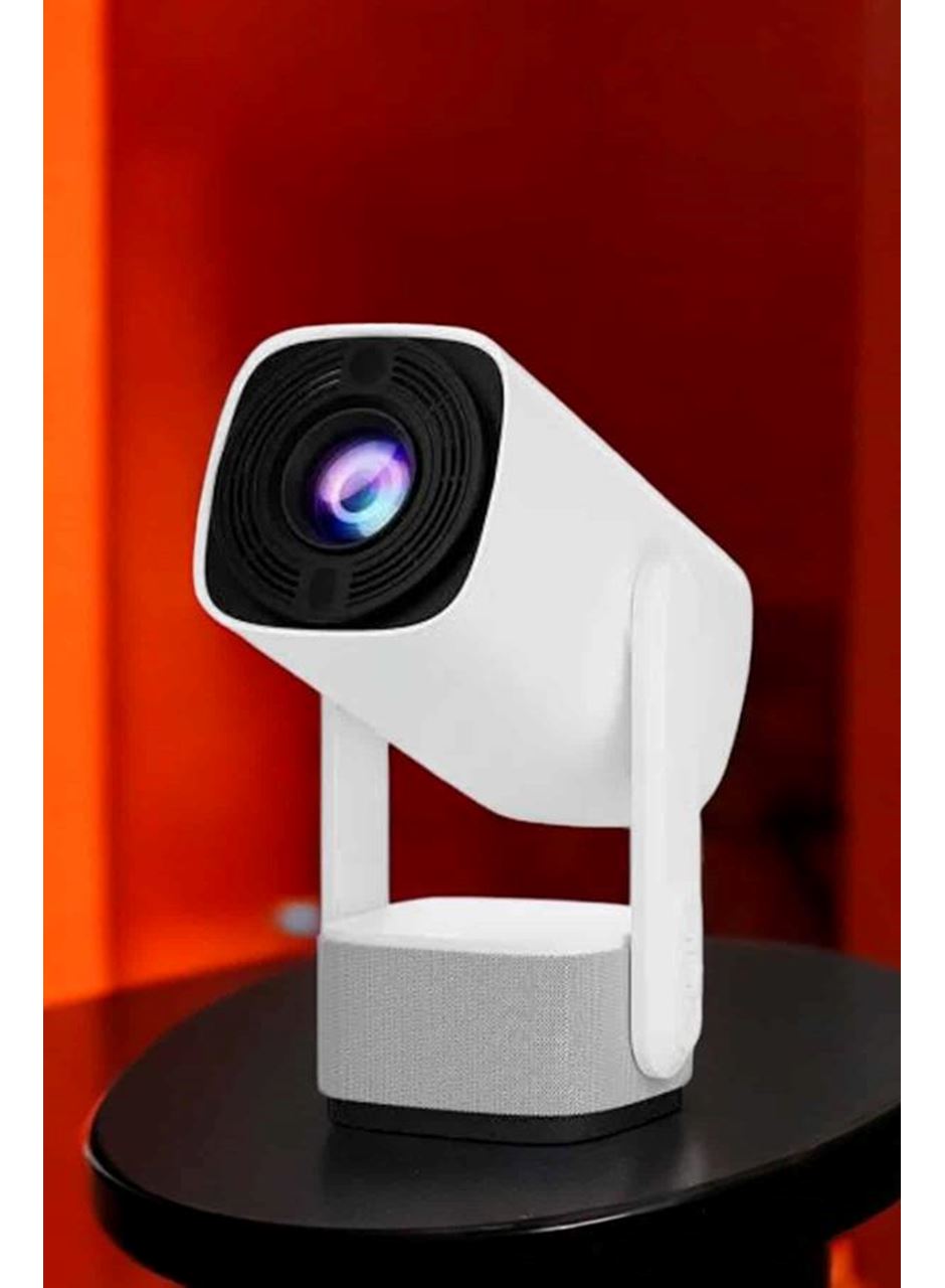 Şarjlı Projeksiyon Oyun Sinema Projektörü 4K HD Görüntü Kaliteli