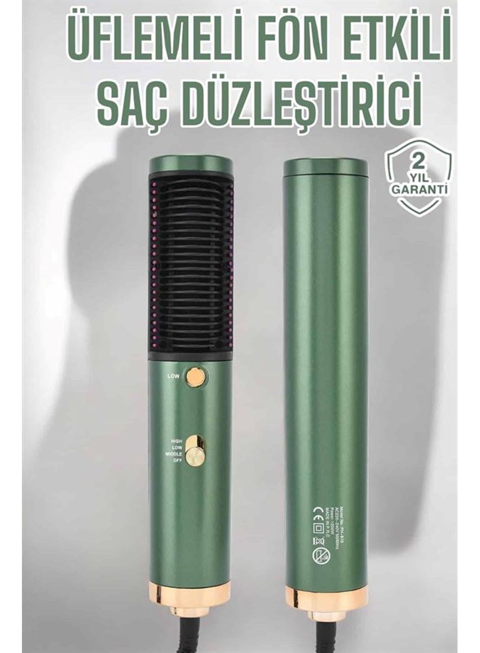 Üflemeli Fön Tarak Düzleştirici Seramik Kaplama Elektriklenme Karşıtı