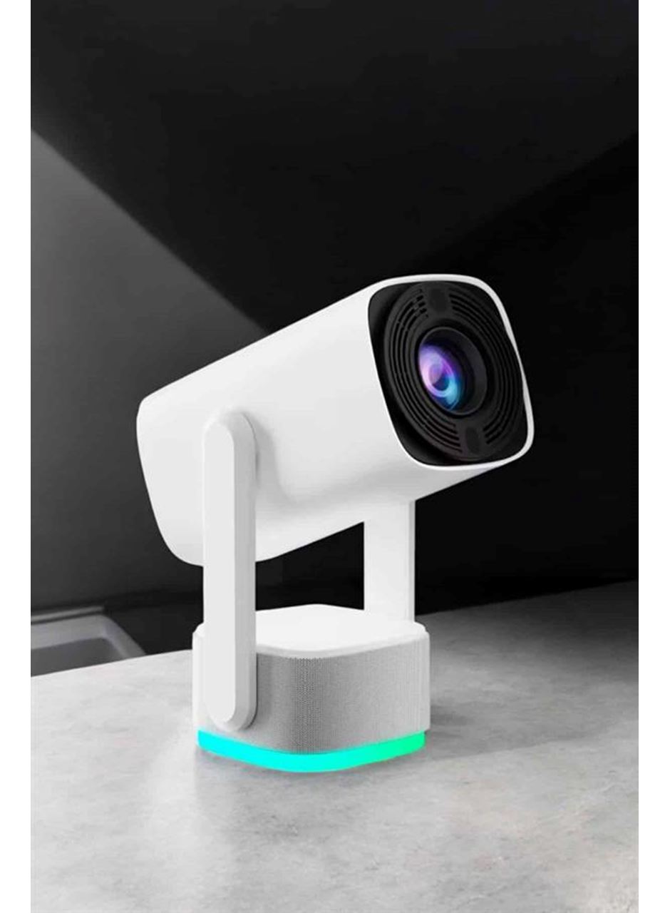 Şarjlı Projeksiyon Oyun Sinema Projektörü 4K HD Görüntü Kaliteli