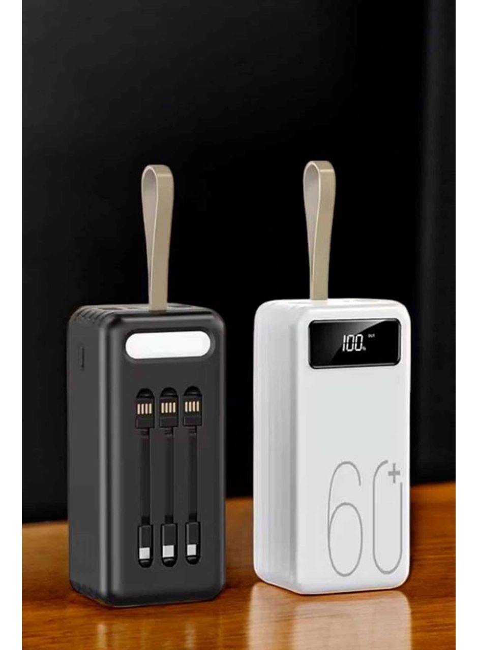 Powerbank 60.000 MAH Dijital Göstergeli 4 Portlu Taşınabilir