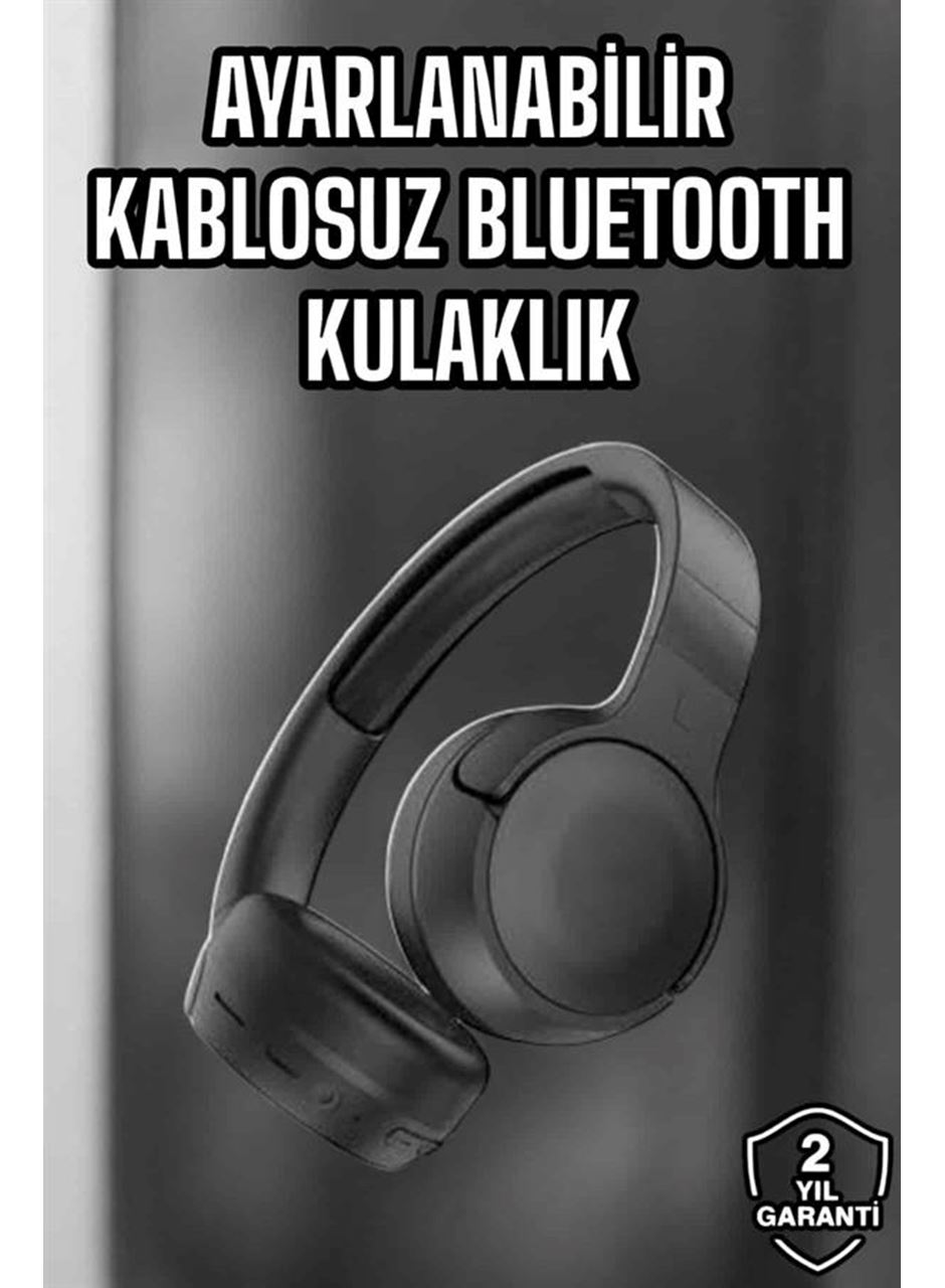 Kulak Üstü Kablosuz Bluetooth Kulaklık Gürültü Önleyici Uzun Şarj Süreli