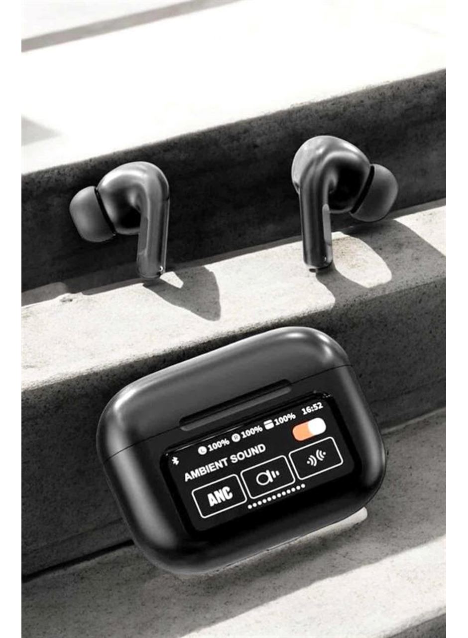 Kablosuz Bluetooth Kulaklık Ekranlı Uzun Şarj Süreli ANC Destekli