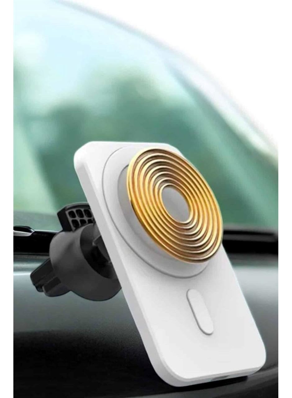 araç uyumlu Kablosuz 15W Taşınabilir Şarj Aleti Çift Kablo