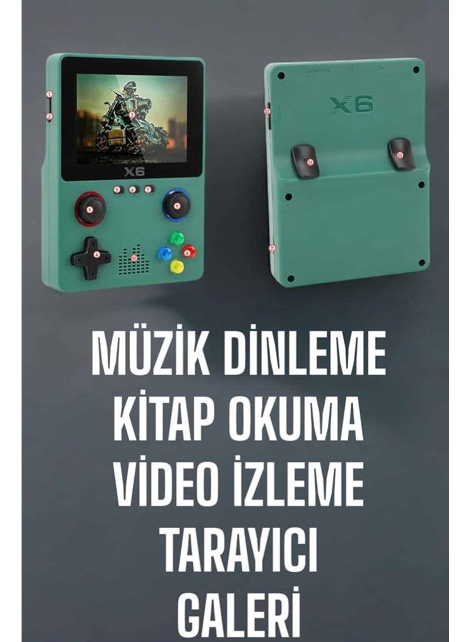 3.5 İnç Ekran 1000 Oyunlu Oyun Konsolu El Atarisi Miüzik Dinleme ve Kitap Okuma