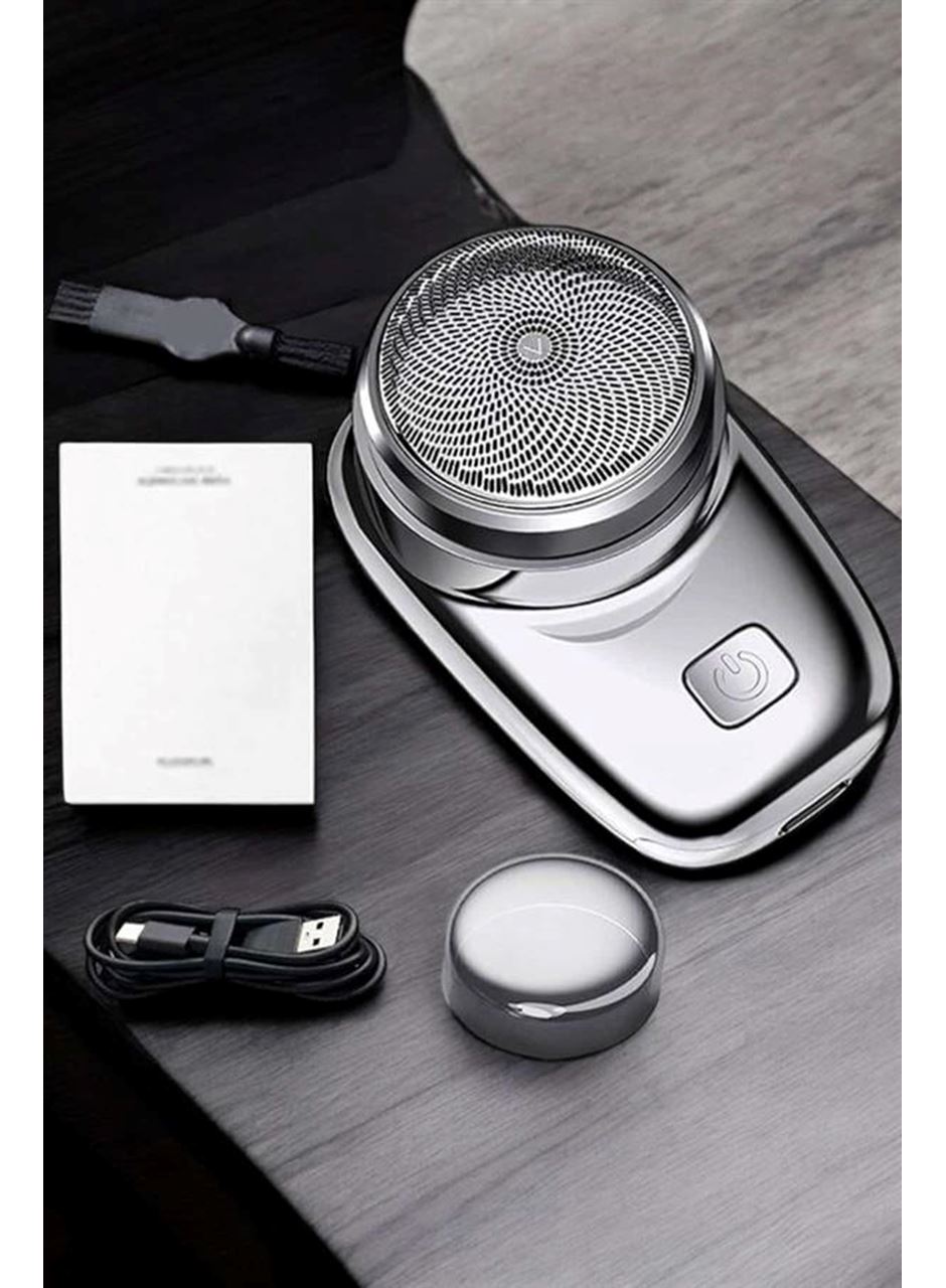 Seyahat Tipi Tıraş Makinesi Taşınabilir Kablosuz Mini Paslanmaz Çelik