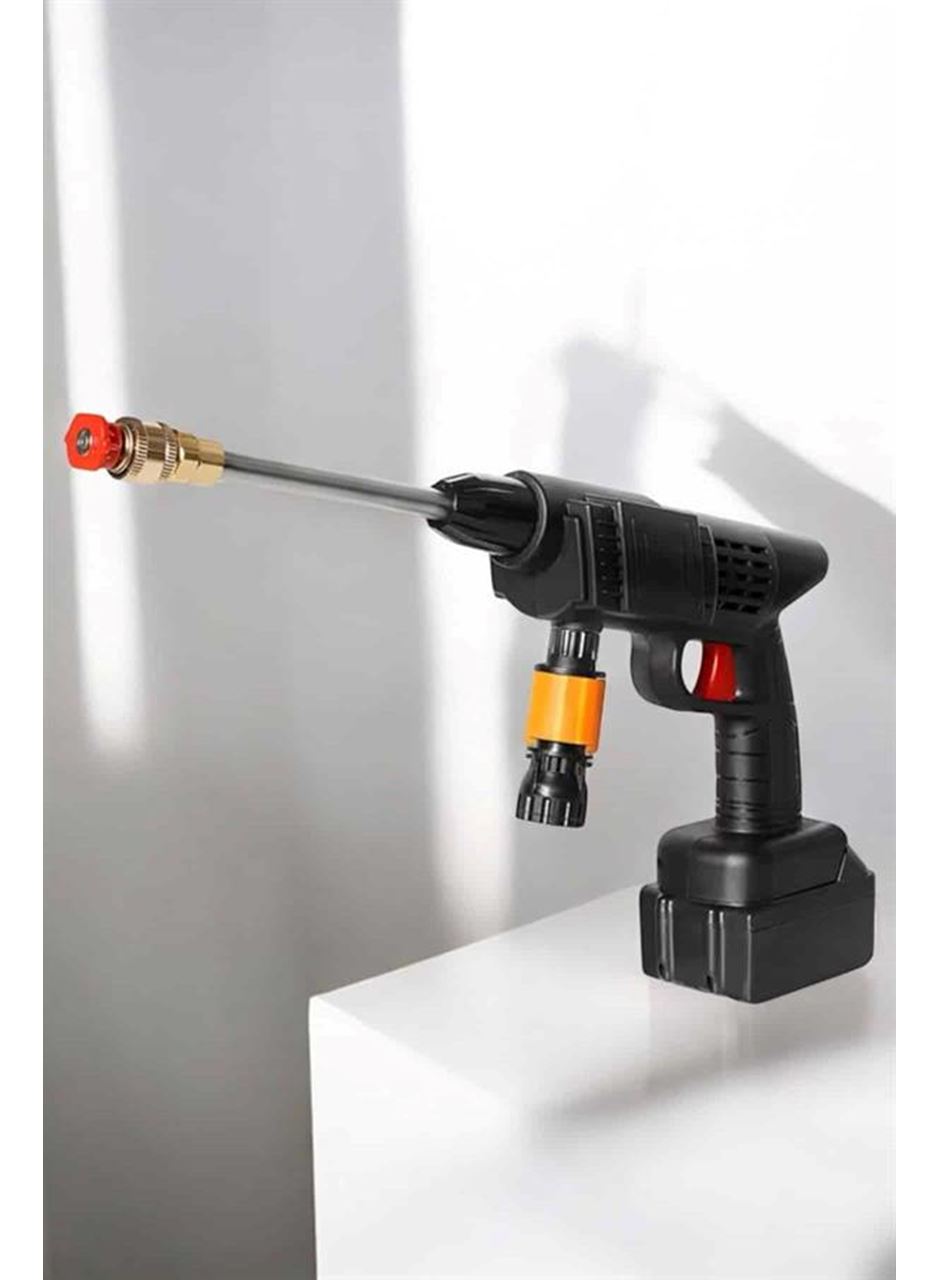 Bahçe ve Araba Yıkama Tabancası Su Basınçlı Hazneli Bataryalı Oto Yıkama