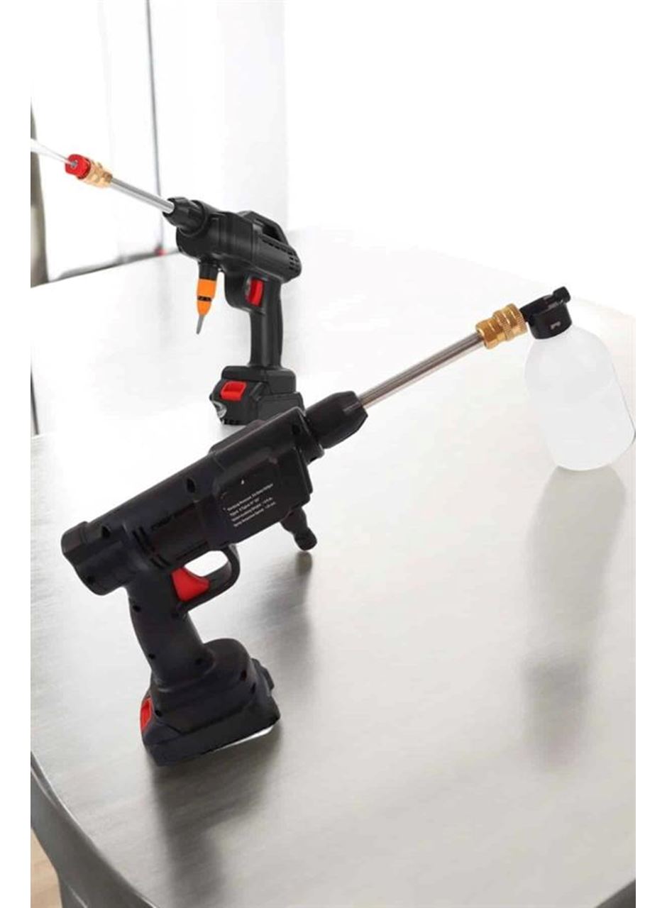 Şarjlı Oto Yıkama Tabancası Su Basınçlı Hazneli Bataryalı