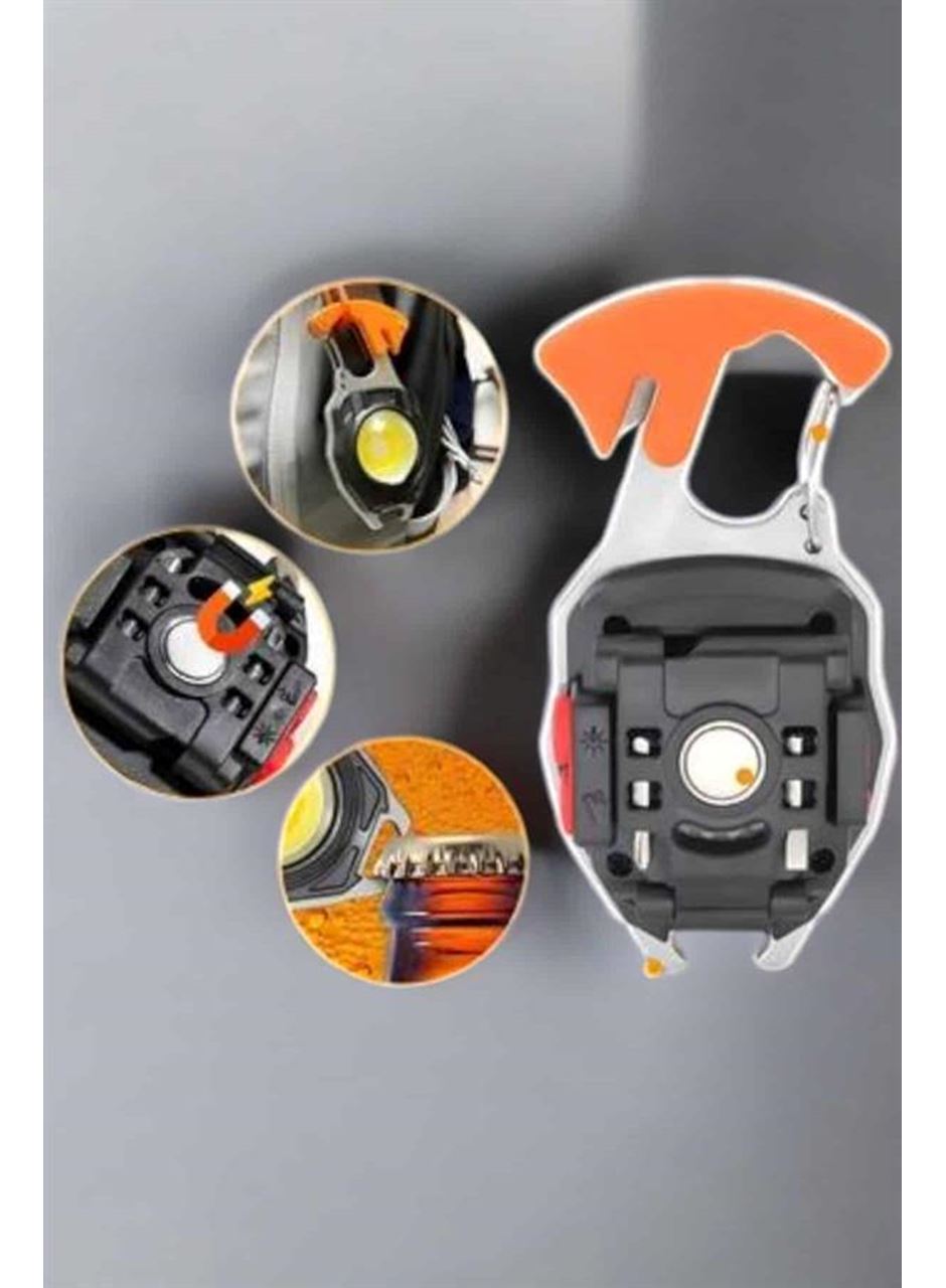 El Feneri Acil Işık Seti Tornavida Düdük Kapak Açma Kamp Lambası