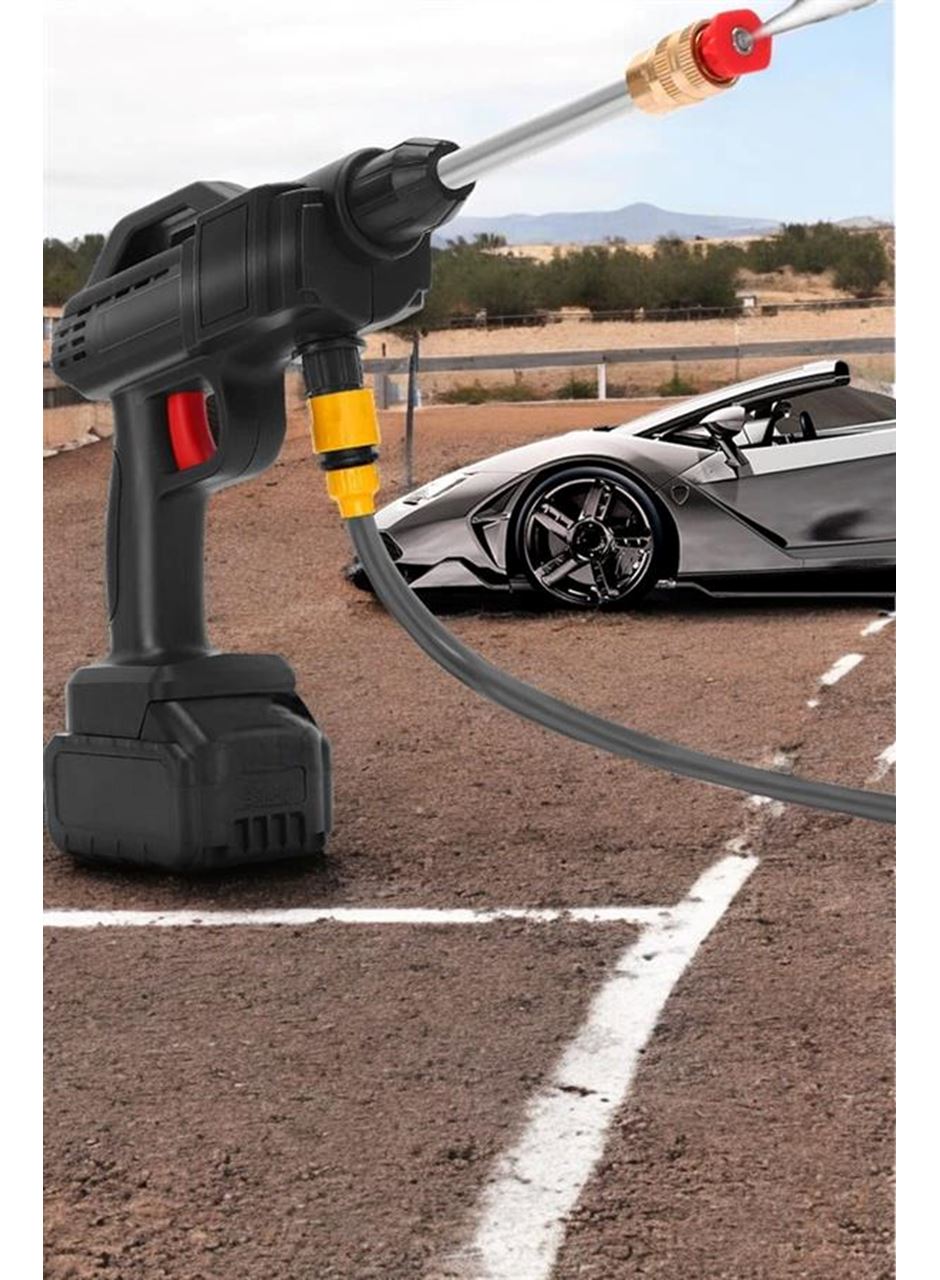 Şarjlı Oto Yıkama Tabancası Su Basınçlı Hazneli Bataryalı