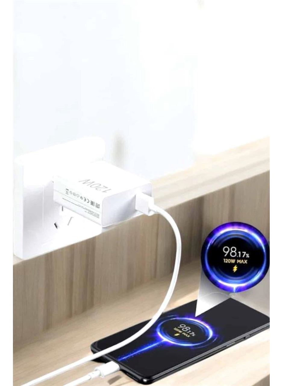 120W Şarj Aleti Type-C Uyumlu Turbo Şarj Aleti