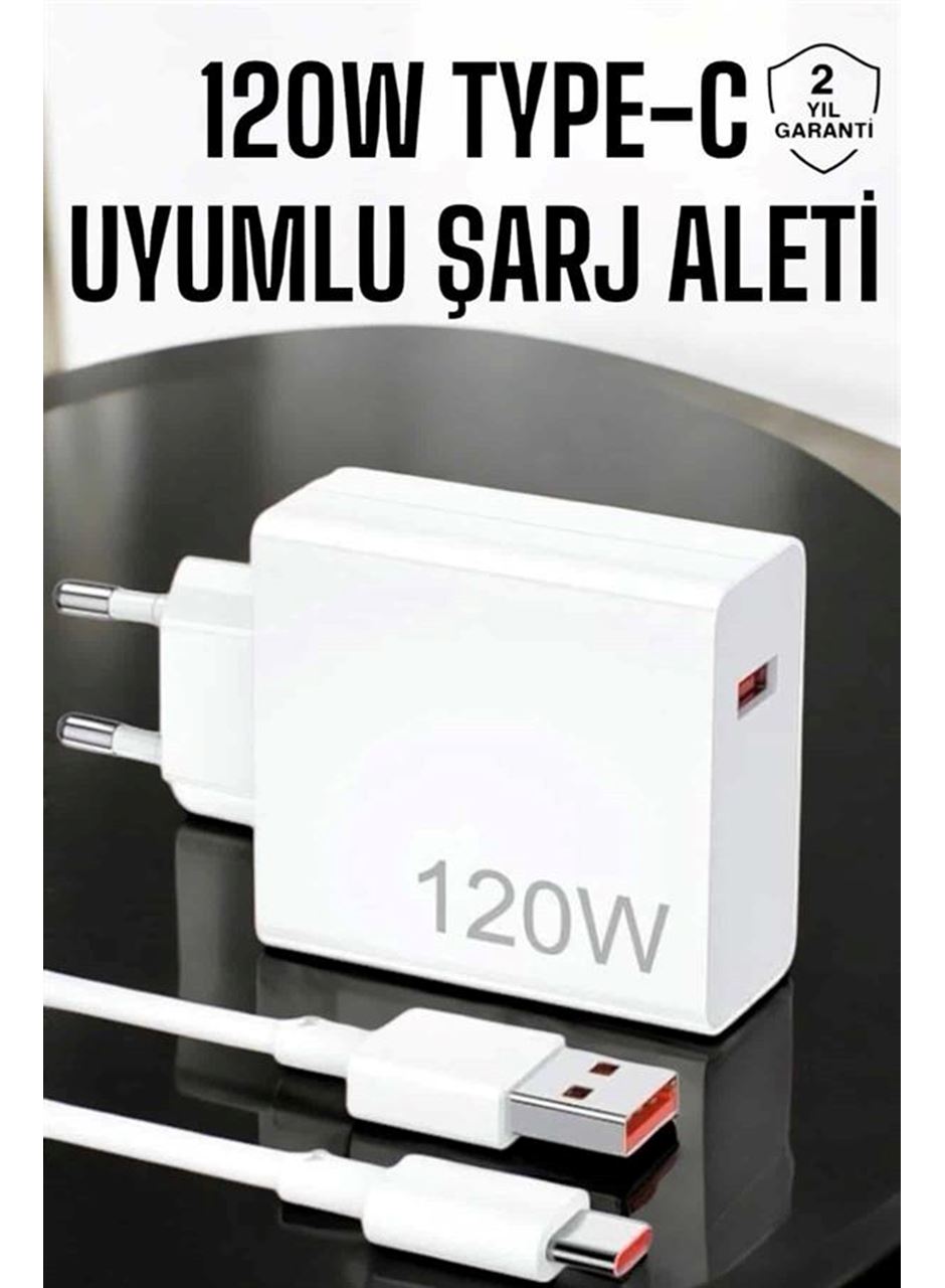 120W Şarj Aleti Type-C Uyumlu Turbo Şarj Aleti