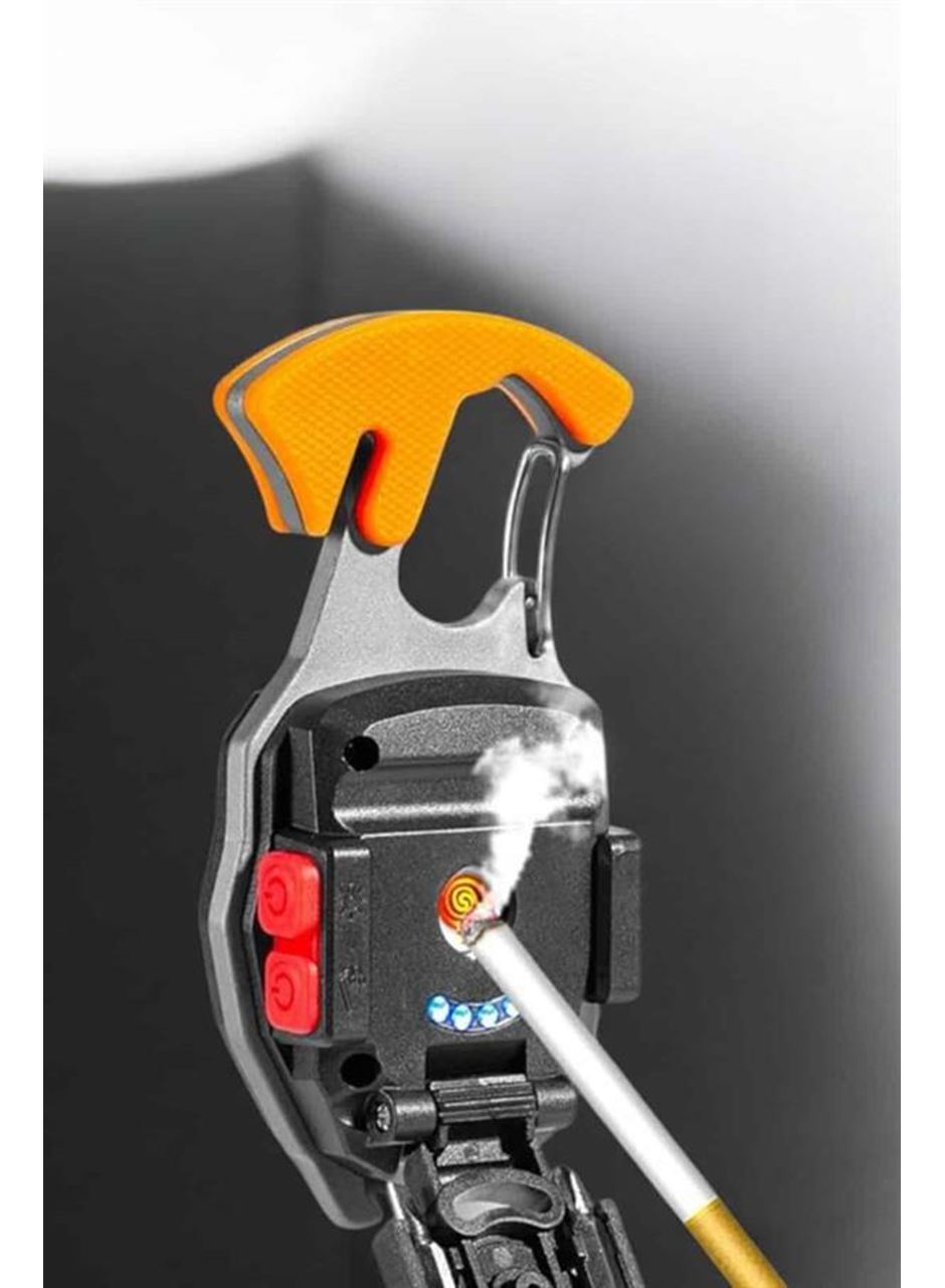 yeni nesil Kamp Feneri Çok Fonksiyonlu Fener Anahtarlık Usb Çakmaklı Cam Kırıcı Kemer Kesici Açacak