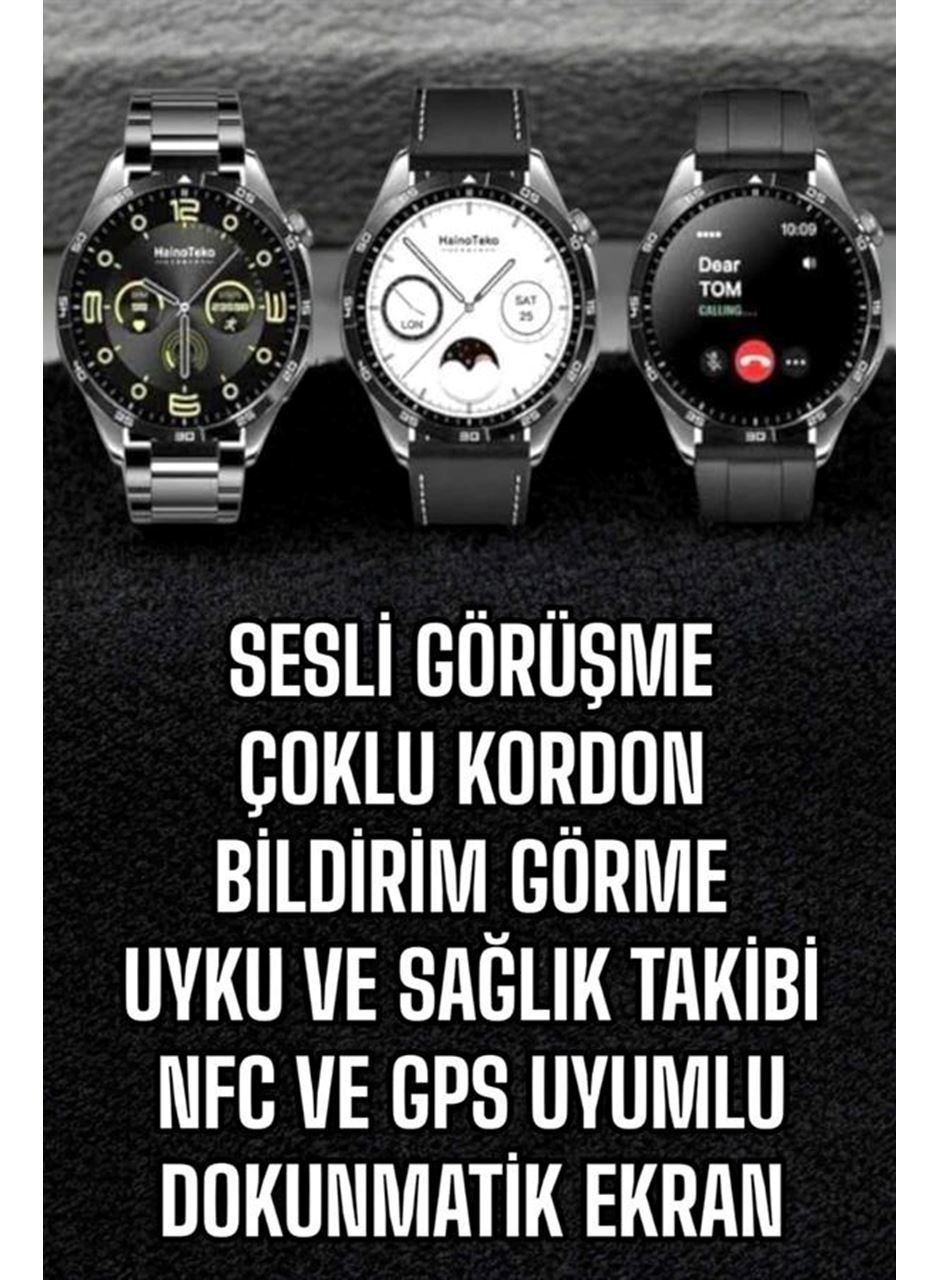 Akıllı Saat Titreşimli Pusula Nabız ve Tansiyon Ölçer NFC Uyumlu