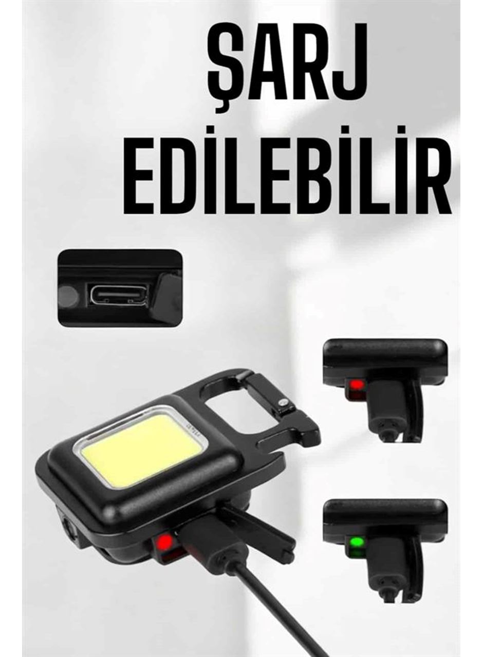 Kamp Işığı Çok Fonksiyonlu Taşınabilir Anahtarlık Kapak Açma Manyetik Özelliği