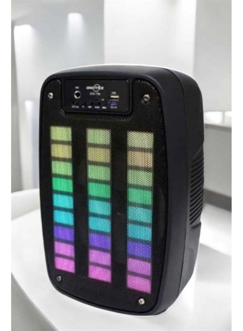 Bluetooth Hoparlör RGB Işıklı USB SD Kart Girişli Taşınabilir