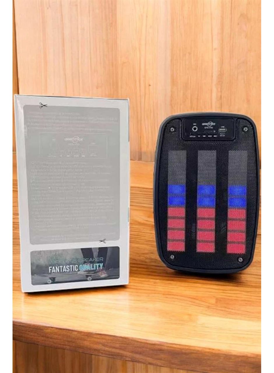 Bluetooth Hoparlör RGB Işıklı USB SD Kart Girişli Taşınabilir