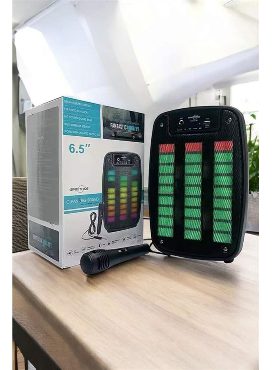 Bluetooth  Hoparlör Mikrofonlu Speaker Taşınabilir Şarjlı