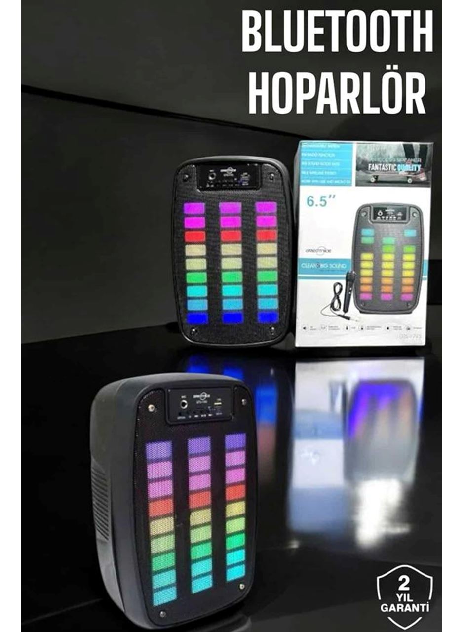 Bluetooth  Hoparlör Mikrofonlu Speaker Taşınabilir Şarjlı