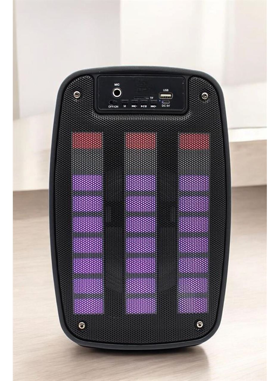 Bluetooth  Hoparlör Mikrofonlu Speaker Taşınabilir Şarjlı