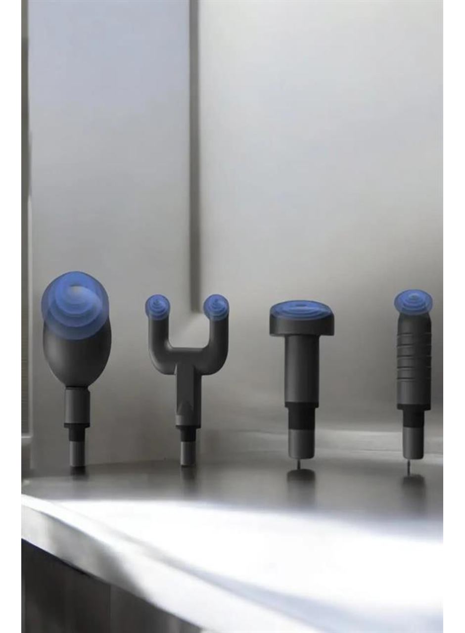 4 Başlıklı Darbeli Şarjlı Masaj Aleti Tabancası Kablosuz