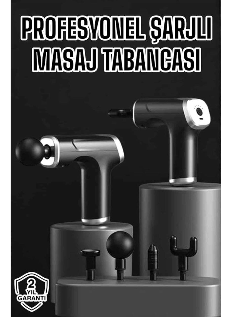 Masaj Aleti Masaj Tabancası Darbeli Şarjlı Kas Ve Vücut Ağrıları İçin