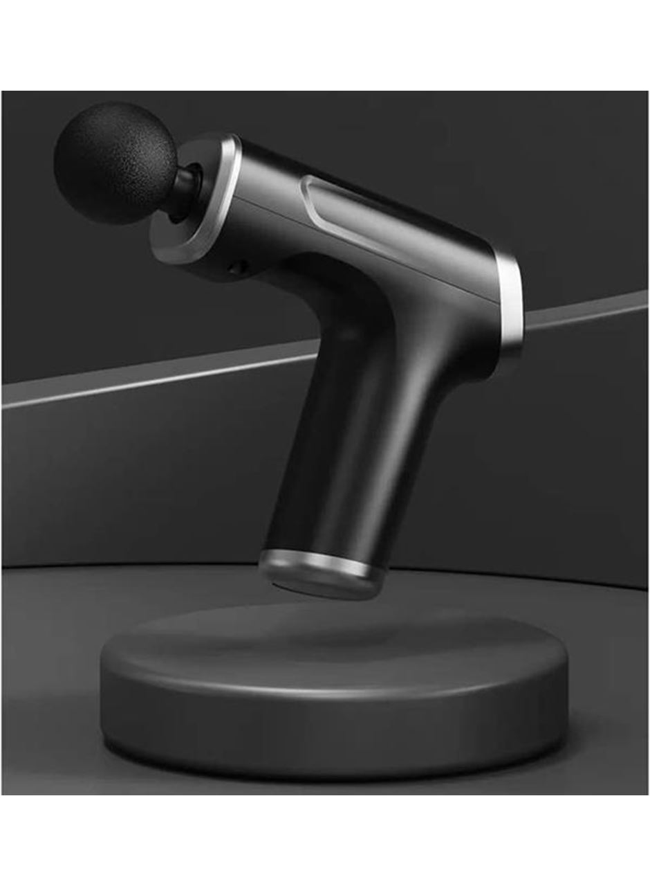 Masaj Tabancası 4 Başlıklı Kas ve Vücut Ağrıları İçin Şarjlı Darbeli