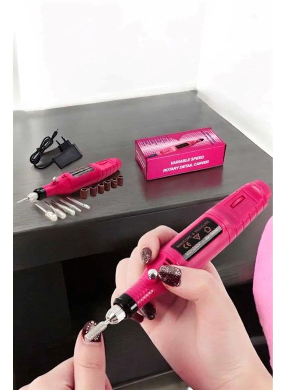 Nasır Temizleyici Manikür Pedikür Seti Elektrikli USB Girişli