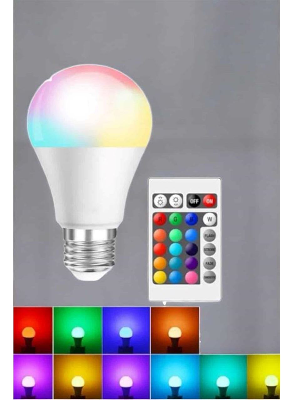 RGB Led Lamba Led Işık Ampul Renk Değiştirebilen 100 Watt