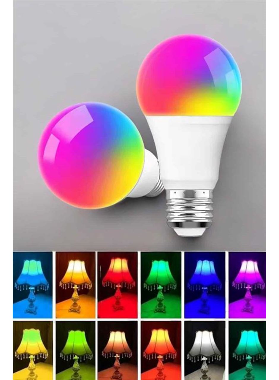 Led Ampul Enerji Dostu RGB Işıklı 100W Led Işık