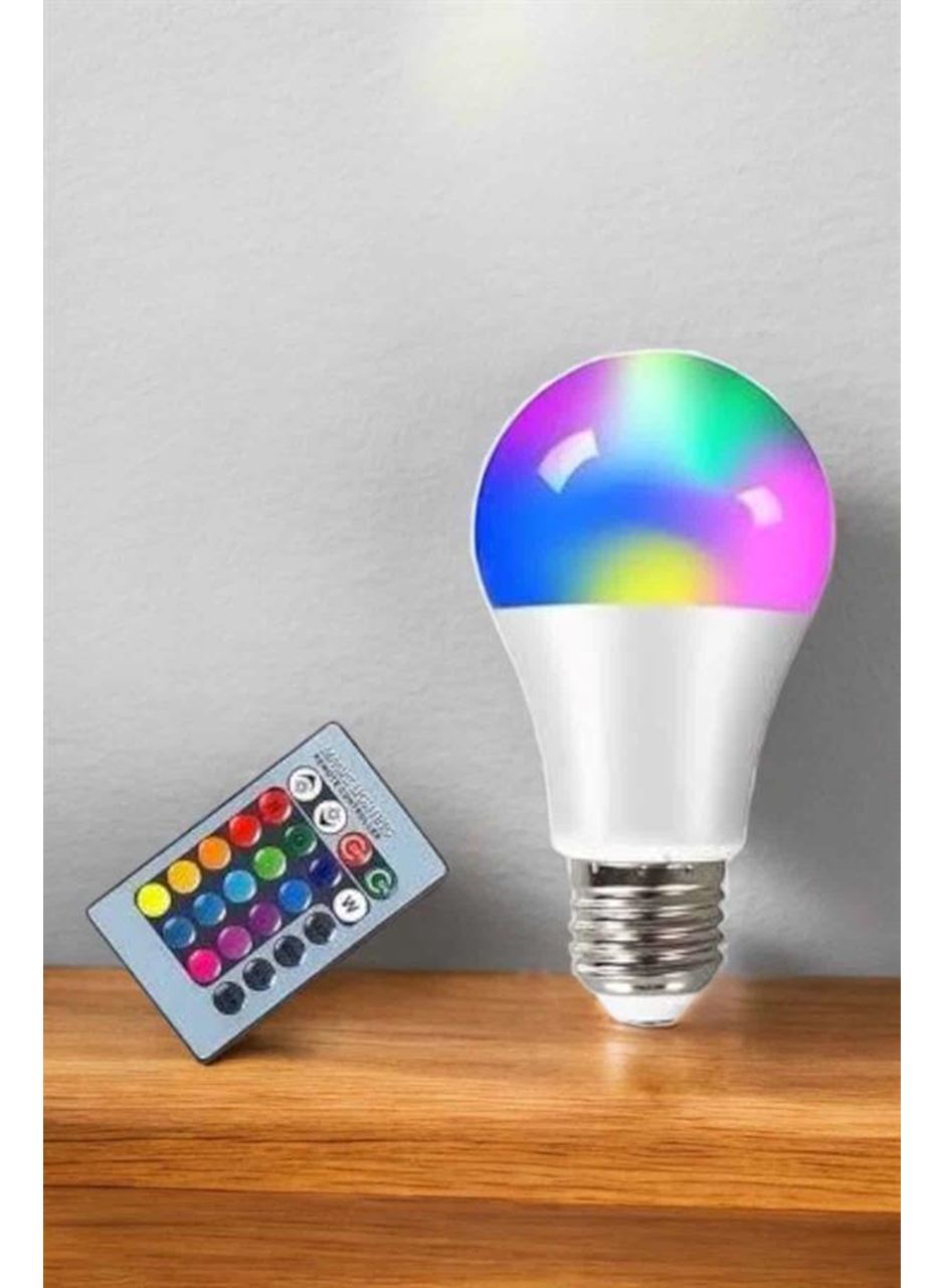 Led Ampul Enerji Dostu RGB Işıklı 100W Led Işık