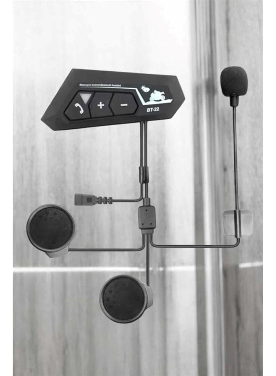 İnterkom Intercom Kask Kulaklık Bt22 Bluetooth Motosiklet Kulaklık 5.0 Bluetooth