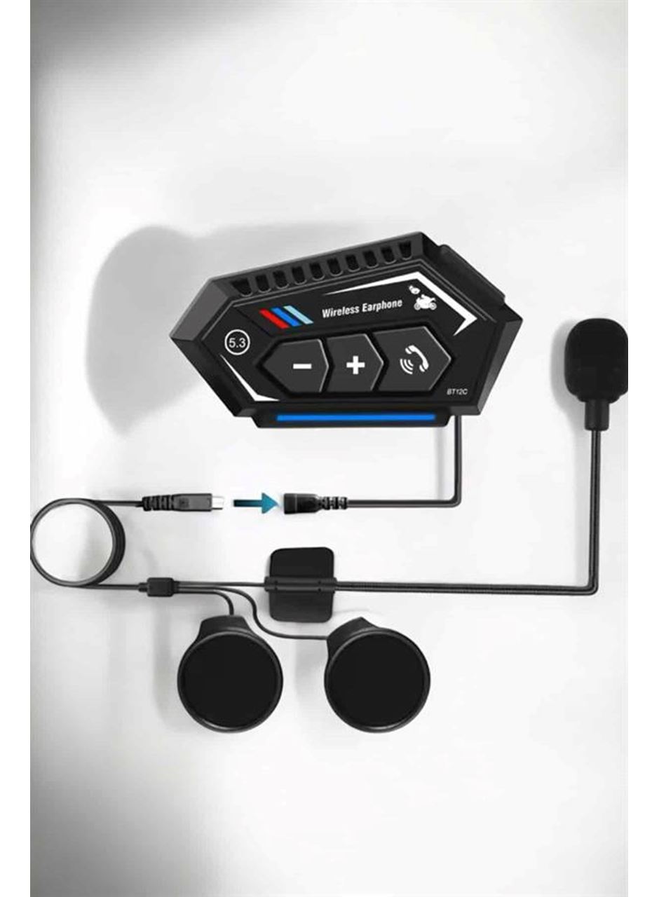 İnterkom Intercom Kask Kulaklık Bt22 Bluetooth Motosiklet Kulaklık 5.0 Bluetooth